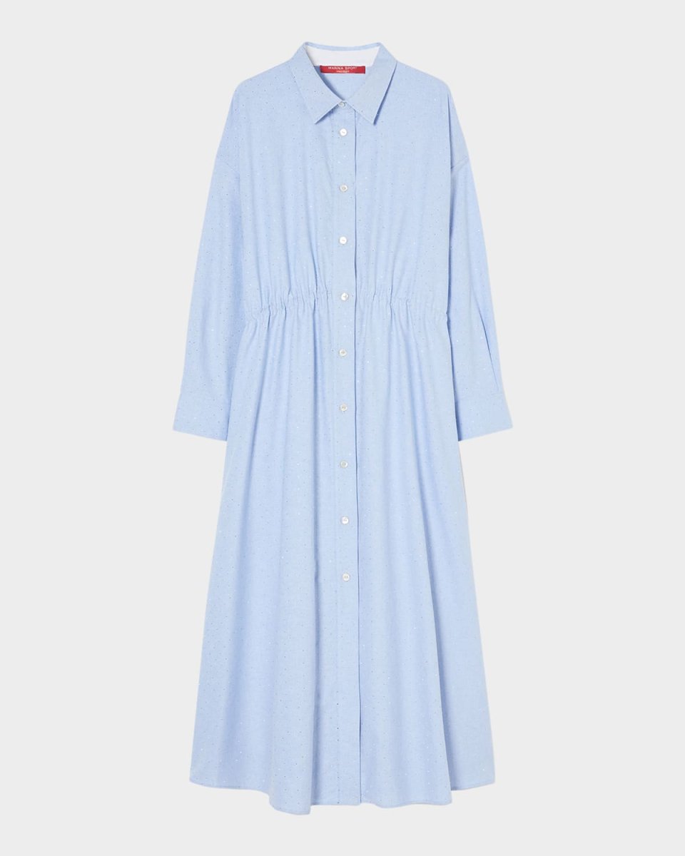 Plus Size Egizi Embellished Midi Shirtdress